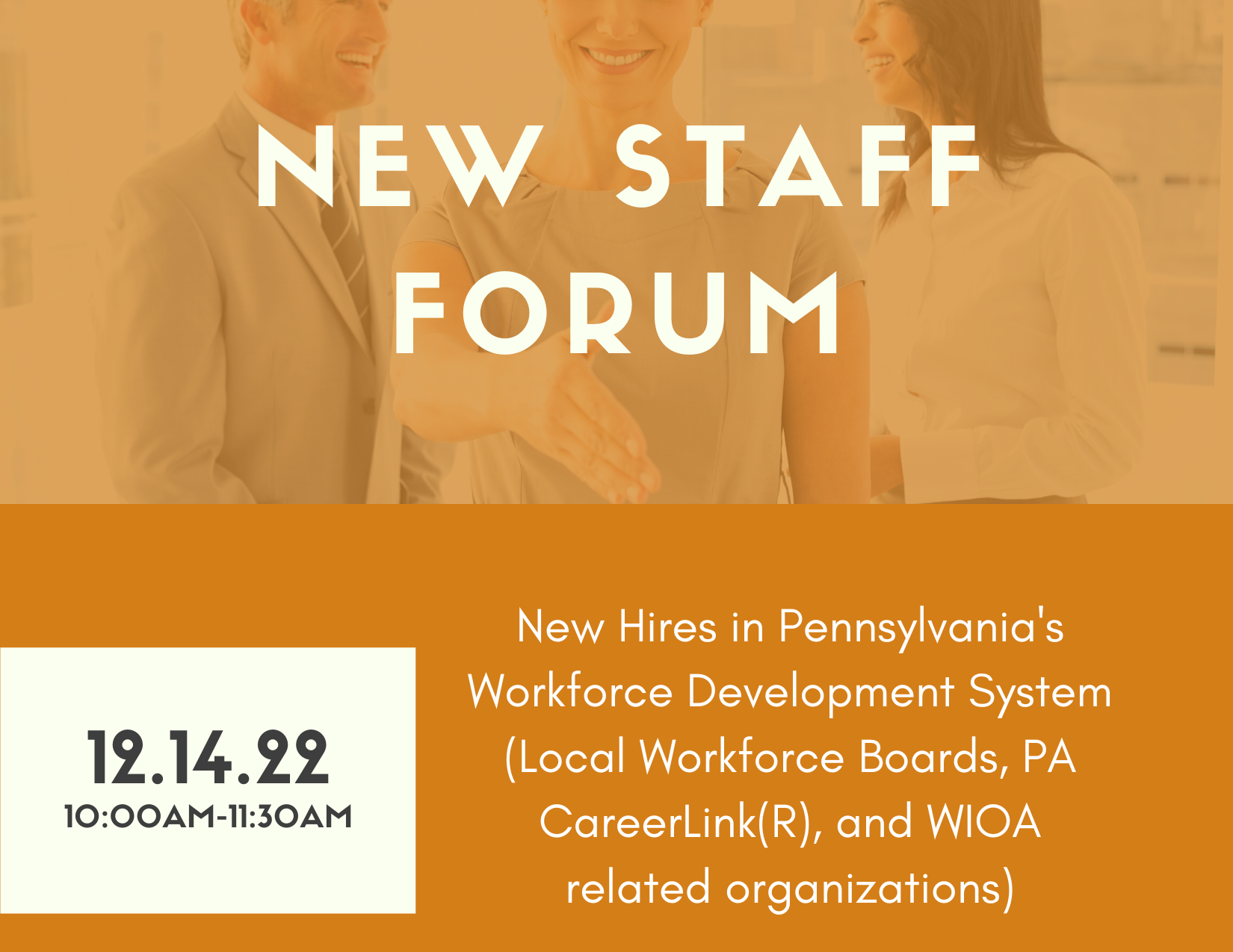 New Staff Forum Sign Up
